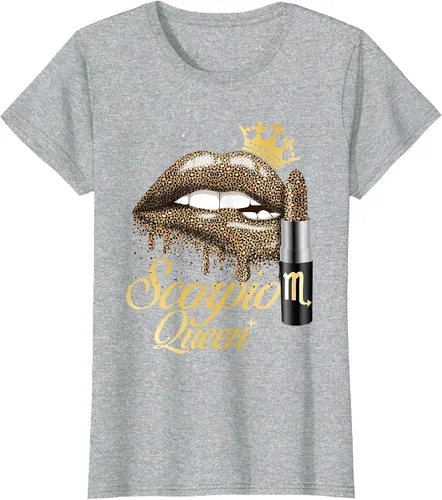Vista 29 de Scorpio Queen - Zodiac Sign Horoscope Birthday T-Shirt Negro