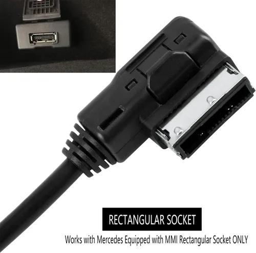 Vista 3 de Kit de coche Bluetooth para Mercedes-Benz Media Interfaz, zócalo rectangular MMI