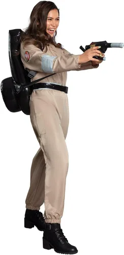 Vista 4 de Party City Classic Ghostbusters Halloween Costume for Women with Badges
