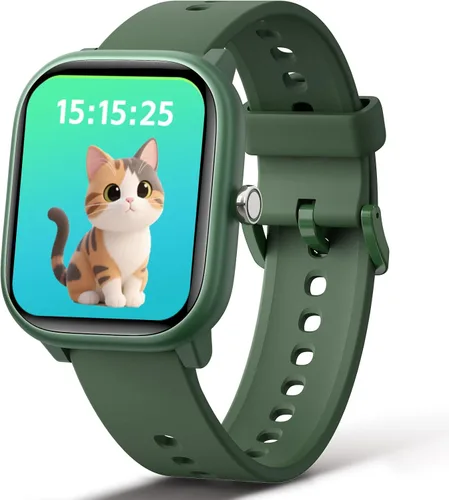 Vista 12 de Fikami - Reloj inteligente para niños y niñas sin necesidad de APP/teléfono, reloj deportivo para niños de 1.8" IP68 resistente al agua, podómetro