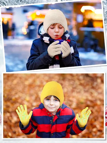 Vista 4 de Paquete de 100 gorros y guantes antideslizantes para niños, gorro de punto cálido, guantes de invierno a granel para niños y niñas