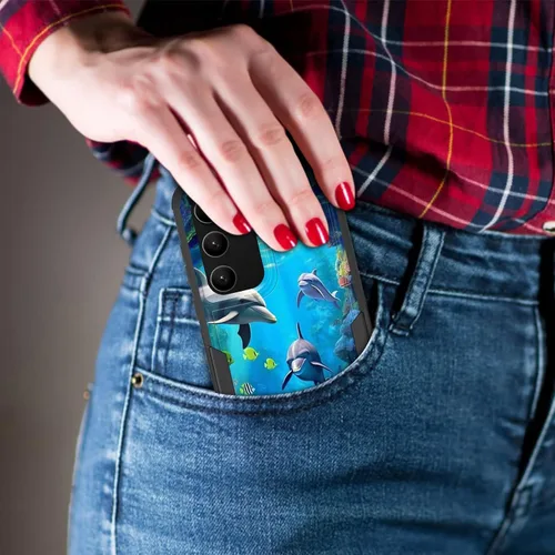Vista 737 de Funda para Galaxy A14 5G, resistente de doble capa híbrida de policarbonato duro, goma suave, a prueba de golpes, funda protectora resistente