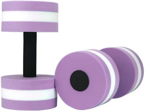 Vista 6 de Mancuernas de agua, mancuernas de ejercicio acuático, juego de 2 mancuernas de espuma para ejercicio aeróbico de agua, resistencia para la piscina