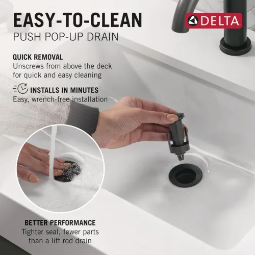 Vista 8 de Llave Delta Faucet, 559LF-BLMPU Mate negro