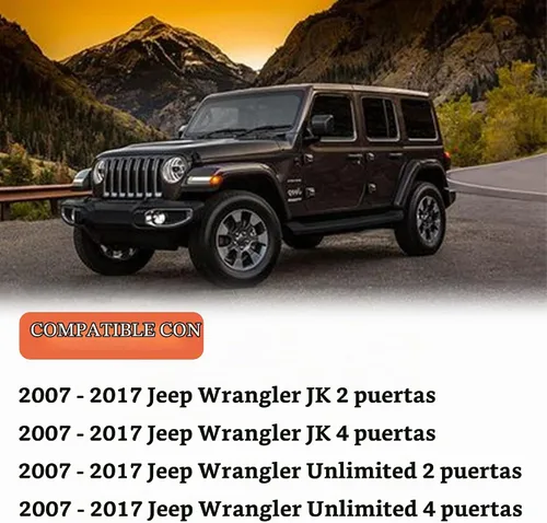 Vista 4 de Cubierta de puerta de llenado de combustible, cubierta de tapa de depósito de combustible de gas, color negro, apta para Jeep Wrangler JK 2007 2008