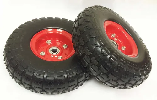 Vista 3 de 2 ruedas sólidas 10 pulgadas que no se desinflan para carrito transportador, 27019