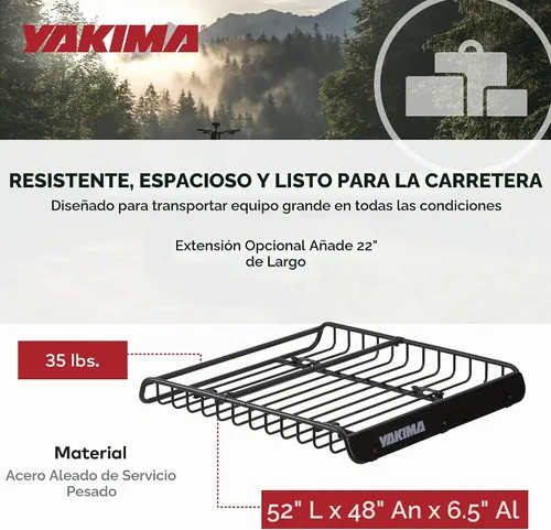 Vista 6 de Yakima MegaWarrior canasta de carga para techo de auto
