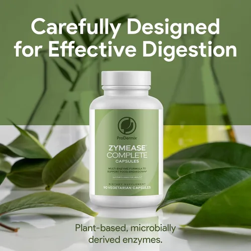 Vista 5 de ZymEase - Cápsulas completas de fórmula de múltiples enzimas para la comodidad de la salud digestiva, probióticos para la digestión y descomposición
