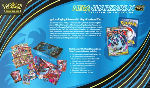 Vista 2 de Pokémon TCG: Colección Mega Charizard X ex Ultra-Premium