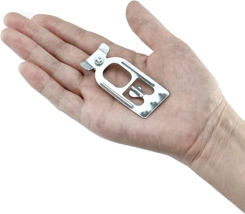 Vista 3 de QWORK Clip de seguridad para palets de lágrima, 100 piezas universal para palets de vigas de seguridad, conector de viga cruzada