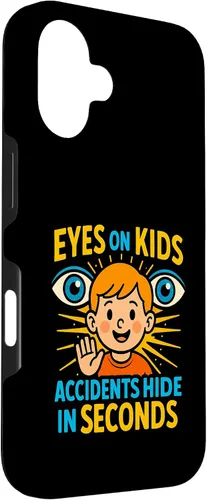 Vista 3 de Eyes on Kids Child Safety Gift for Moms, Granny, Grandad Case for iPhone 16