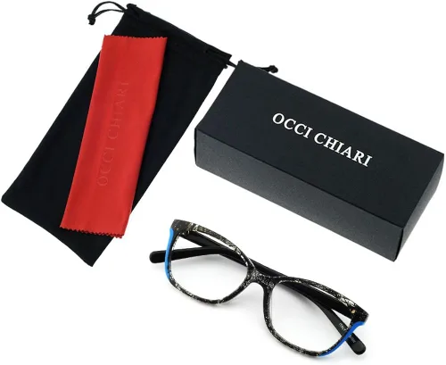 Vista 7 de OCCI CHIARI Lentes elegantes con marco de gafas para mujer con lente transparente sin receta