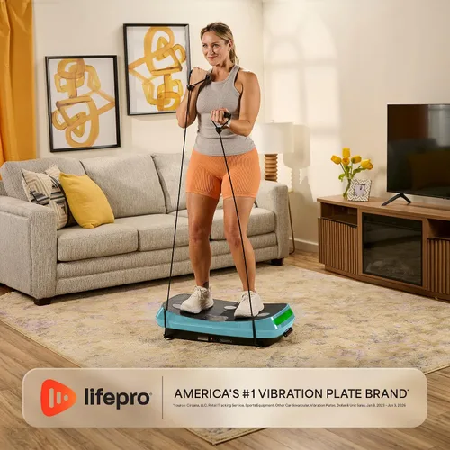 Vista 12 de [Usado] Lifepro Rumblex - Máquina de ejercicio con placa de vibración curvada 4D