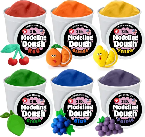 Vista 36 de Hygloss Masa de Modelado para Niños – Masa Sensorial Segura y No Tóxica para Artes y Manualidades – Tubo de 1.4 kg – Arcilla de Juego