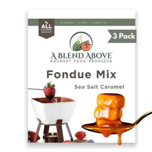 Vista 7 de Una mezcla de fondue de chocolate, paquete de 3, sabor natural, sin MSG, sin gluten. Sin conservantes, fácil de hacer, inmersión de frutas