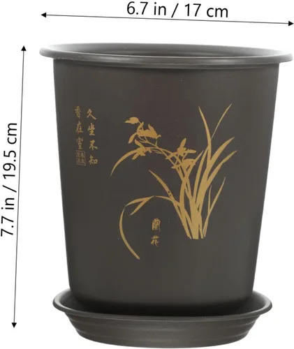 Vista 2 de 3 Sets Orchid Nursery Pots, Plastic Planters, Deep Drainage