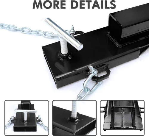 Vista 3 de EBESTTECH - Accesorio de enganche de remolque para montacargas, 1 unidad, accesorio de enganche de remolque de horquilla receptor de 2 pulgadas