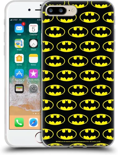 Vista 195 de Head Case Designs Funda de gel con licencia oficial de Batman DC Comics Bat Signal Logos [protección de grado militar] compatible con Apple iPhone 7