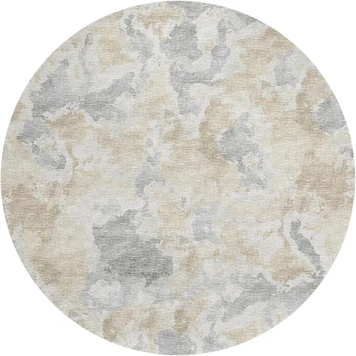 Vista 21 de Addison Rugs Alfombra Accord AAC32 beige lavable para interiores y exteriores, 1'8" x 2'6