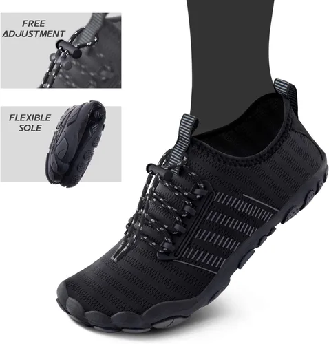 Vista 6 de SAYOLA - Zapatos de agua para hombre o mujer de secado rápido para deportes acuáticos nadar agua estilo como ir descalzo para buceo lancha playa