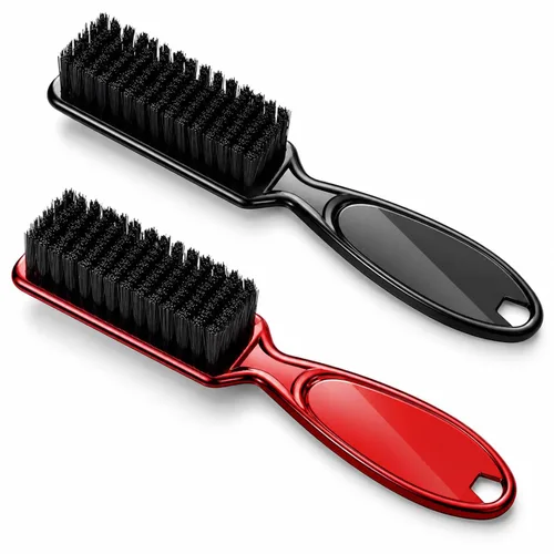 Vista 7 de Patelai 2 piezas Cepillo de limpieza de cuchilla de barbero para limpieza de cortapelos, limpiador de uñas, cepillo de peinado para Negro