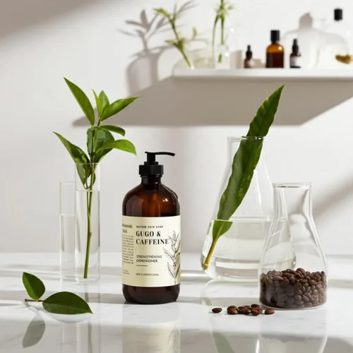 Vista 3 de Nature Skin Shop Gugo Acondicionador fortalecedor (tamaño salón, 16.5 onzas), tratamiento anticaídas para el crecimiento y adelgazamiento