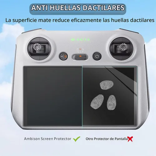 Vista 3 de Ambison DJI Mini 5/4 Pro - Protector de pantalla de vidrio mate, paquete de Antideslumbrante, suave como la seda, HD transparente