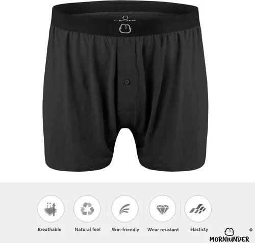 Vista 4 de Boxers cortos para hombre, paquete de 3 bóxers para hombre, ropa interior suave, cómoda y transpirable