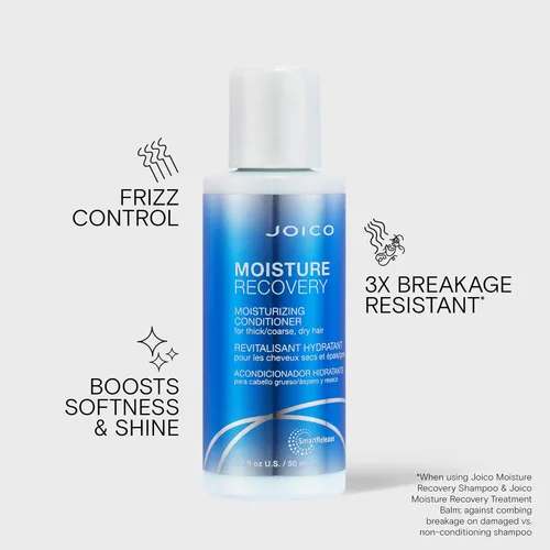 Vista 3 de Joico Moisture Recovery Moisturizing Conditioner For Thick, Coarse, Dry Hair Replenish Moisture Restore Smoothness & Elasticity Strengthen &