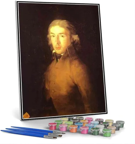 Vista 9 de Pintura por números para kits de adultos Retrato de Ferdinand guillemardet Pintura por Francisco Goya Kit de pintura por números sobre lienzo