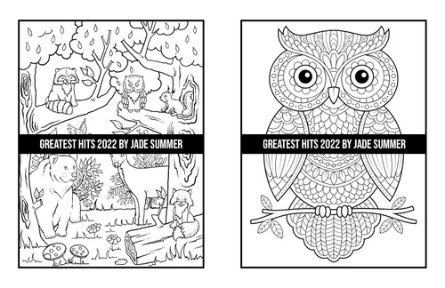 Vista 23 de Greatest Hits An Adult Coloring Book with the 100 Best Pages from the Jade Summer Collection