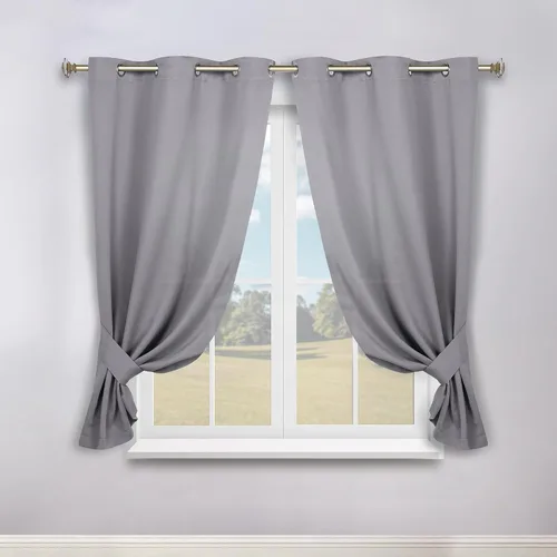 Vista 208 de Superior Cortinas Opacas, Oscurecimiento de Habitación, Dormitorio, Cortinas, Cocina, Acentos de Ventana de Sala de Estar, Bloqueo Solar, Térmico