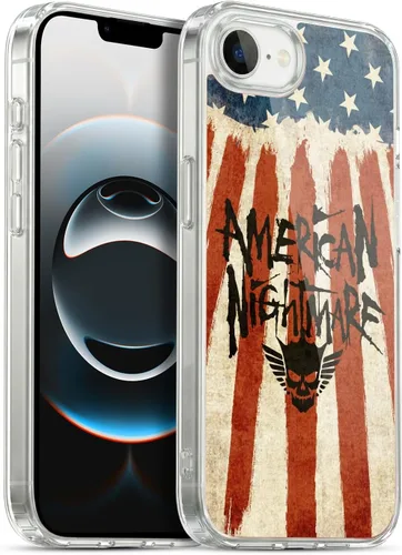 Vista 10 de Head Case Designs Funda de gel suave con licencia oficial de la WWE American Nightmare Flag Cody Rhodes Graphics compatible con Apple iPhone 7