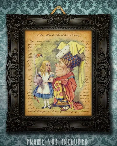 Vista 3 de Alicia en el país de las maravillas - Póster de pared sin marco de 11 x 14 pulgadas - Regalos y decoraciones perfectos de Alicia en el país