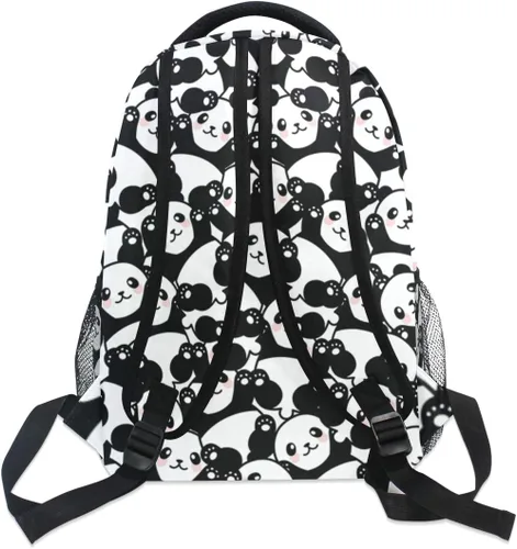 Vista 33 de ATTX Linda mochila con diseño de panda para niños y niñas, Panda-h, Ciclismo