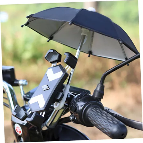 Vista 7 de 4 unids paraguas teléfono cubierta de sombra móvil al aire libre para el uso del teléfono pequeño paraguas decorativo ligero UV portátil diseño