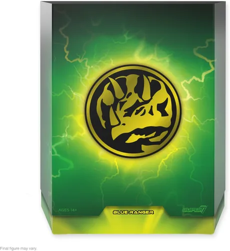Vista 3 de Super7 Mighty Morphin Power Rangers ULTIMATES! Wave 3 - Figura de acción de Blue Ranger