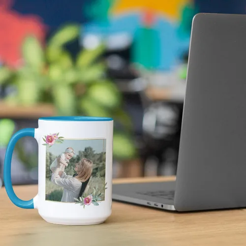 Vista 6 de Regalos para el primer día de la madre, taza de café personalizada con foto y nombre, 11 o 15 onzas, 10 opciones de color, taza personalizada