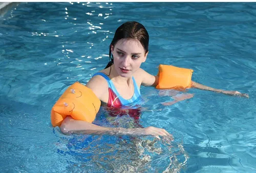 Vista 2 de Topsung Floaties Bandas de Brazo Flotador Flotadores de anillos Tubo armlets para niños y adultos
