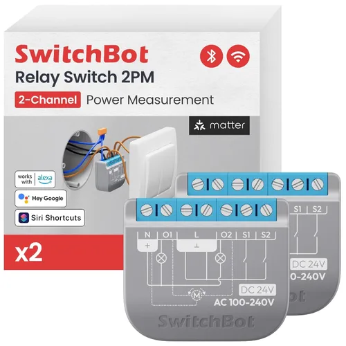 Vista 16 de SwitchBot Interruptor de relé inteligente (interruptor de relé 1PM US)