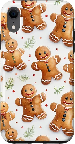 Vista 25 de Christmas Gingerbread Man Pattern for Girls Cute Xmas Baking Case for iPhone 17