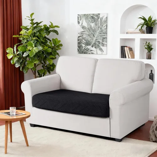 Vista 2 de Ruaozz Fundas de Cojines de Sofá para Sofá Seccional Fundas de Cojines de Asiento Elásticas Fundas de Sofá Lavables para Muebles Suaves