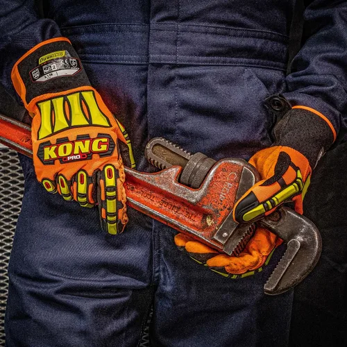 Vista 3 de Ironclad KONG® PRO Guante, Naranja