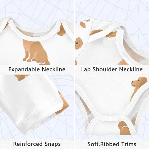 Vista 3 de vvfelixl Body de bebé negro Pug blanco manga larga algodón ropa de bebé para niños niñas 0-24 meses