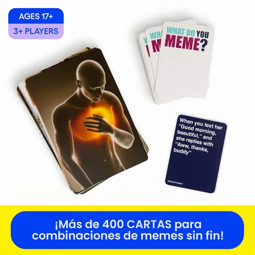 Vista 4 de WHAT DO YOU MEME? Juego básico (versión original) - El divertido juego de fiesta para adultos para amantes de los memes
