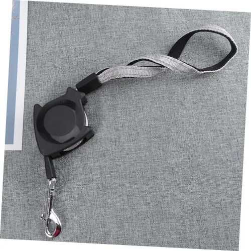 Vista 5 de LALAFINA Automatic Retractable Pet Leash Black Ergonomic Handle Long Telescopic Traction Rope for Dog Puppy Cat Training and Easy Grip