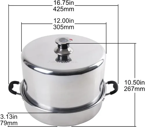 Vista 4 de VICTORIO VKP1054 olla de presión de aluminio con indicador de temperatura