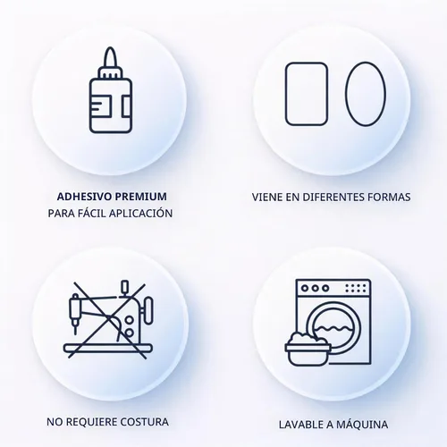Vista 6 de Johnson & Smith Parches para planchar – Parche de 14 piezas para reparación de ropa, pantalones – Parches adhesivos de tela en 2 formas – Fácil