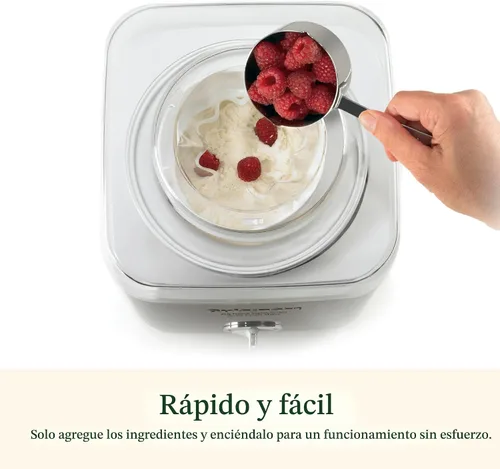 Vista 5 de Cuisinart - Máquina para hacer helados, totalmente automática, acero inoxidable, 2 cuartos de galón