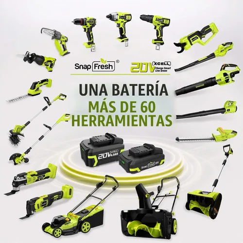 Vista 9 de SnapFresh Sierra Recíproca Inalámbrica de 20V – 3000 SPM, Gatillo de Velocidad Variable, Cambio de Hoja sin Herramientas, Luz LED, Ligera y Compacta